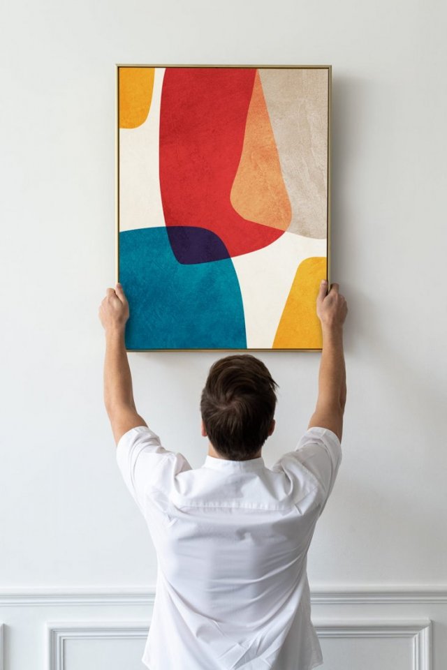 Plakat kolorowa Abstrakcja v2 40x50 cm