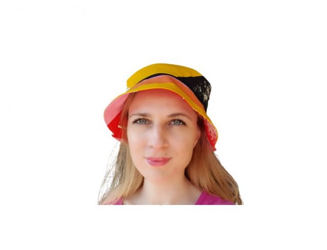 dwustronny nowy kapelusz kubełkowy czapka rybacka kapelusik beżowy bucket hat