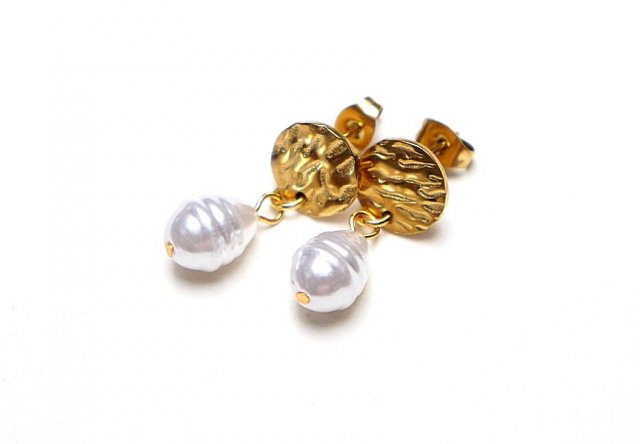 Pearls /white/ perły vol. 16 - kolczyki