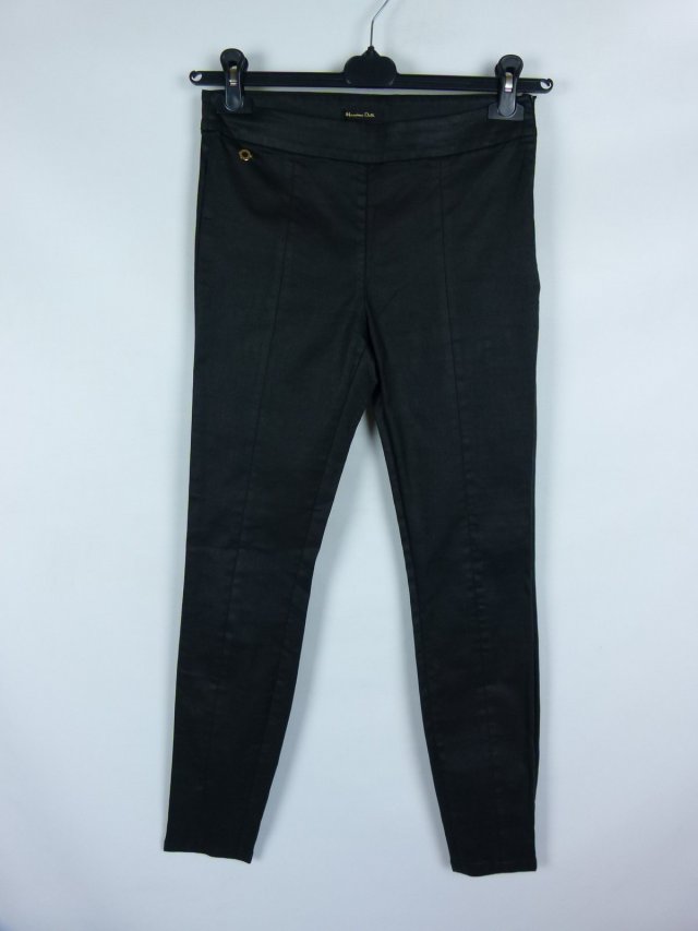 Massimo Dutti Skinny Fit woskowane spodnie - 38/ M