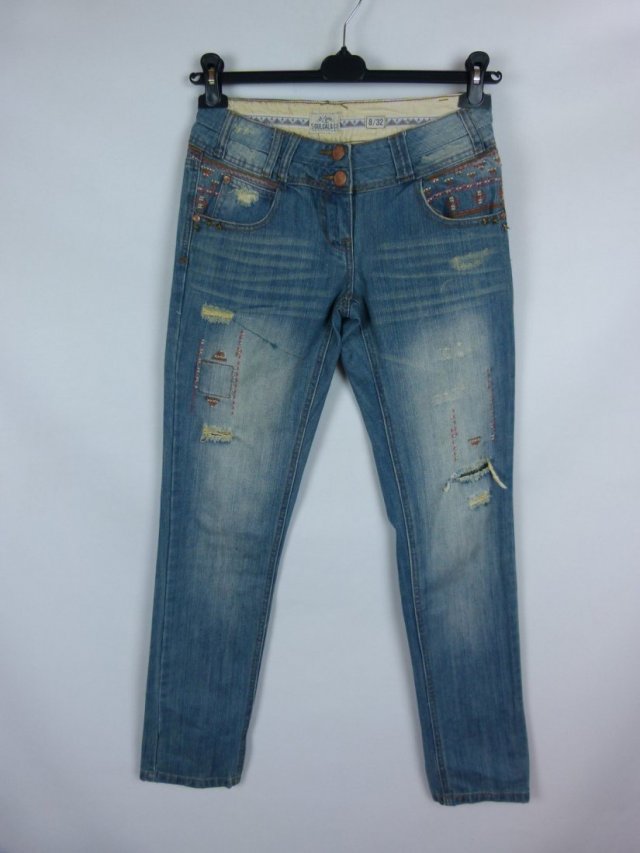 SoulCal&Co spodnie jeans haft dziury 8 / 32 - S