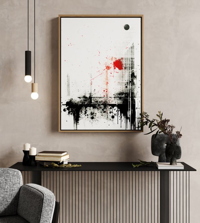 Plakat abstrakcja minimalistyczna 40x50 cm