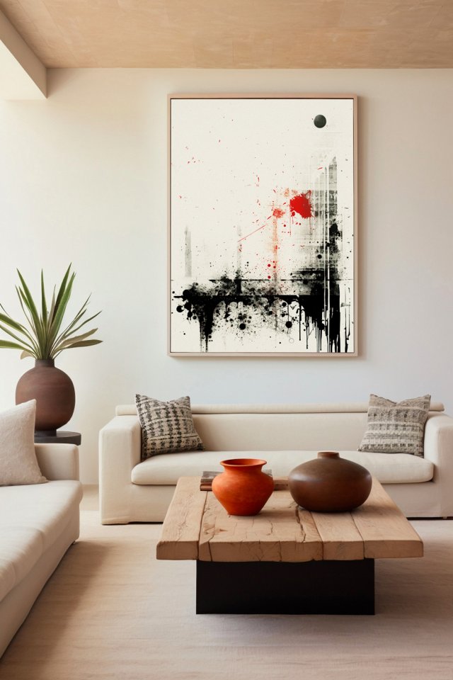 Plakat abstrakcja minimalistyczna 61x91 cm