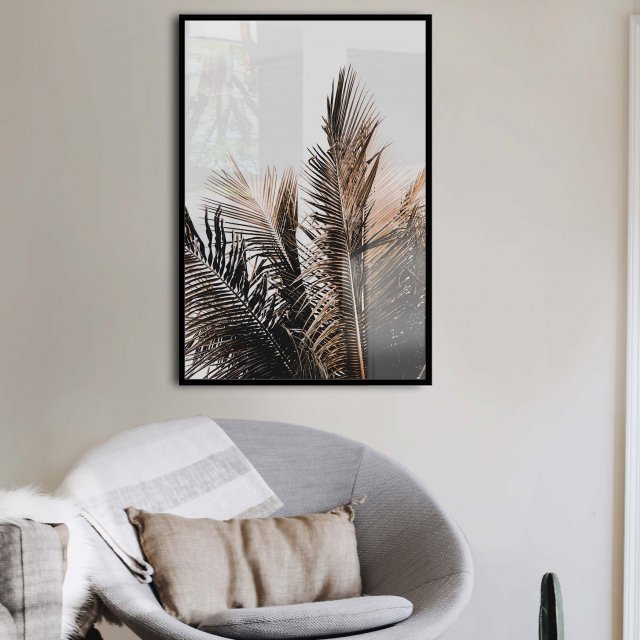 Plakat 40x50 cm - liście palmy