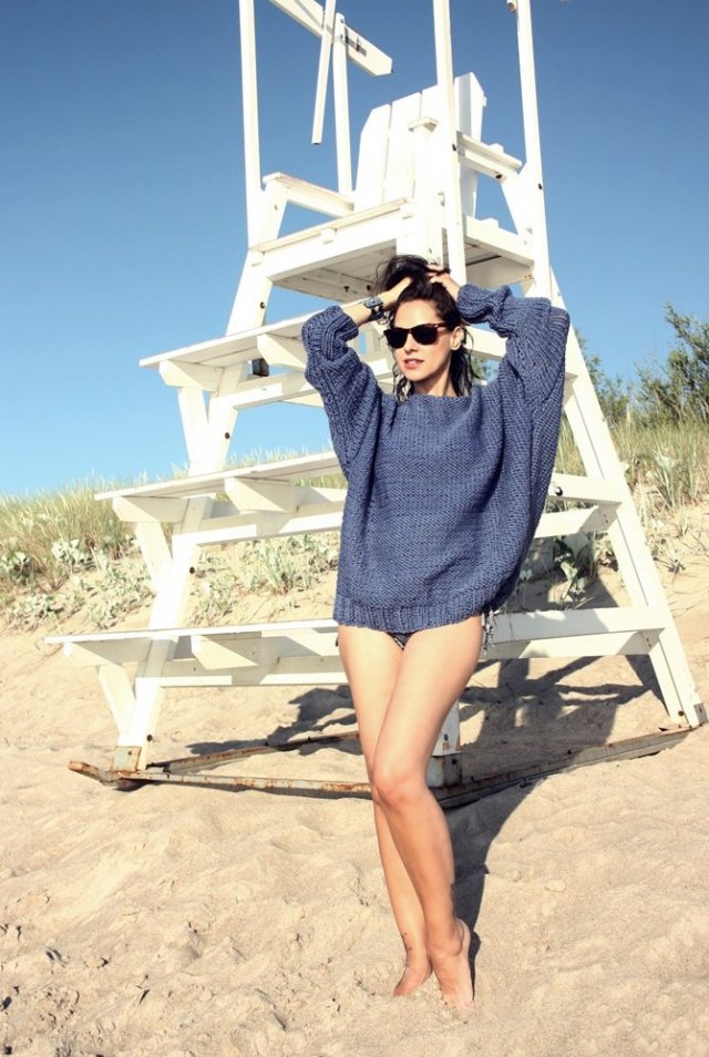 SWETER HANDMADE OVERSIZE