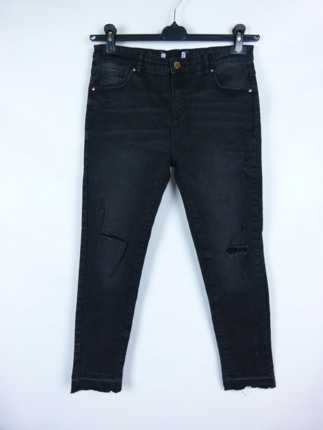 Denim Co skinny jeans spodnie dżins dziury / M