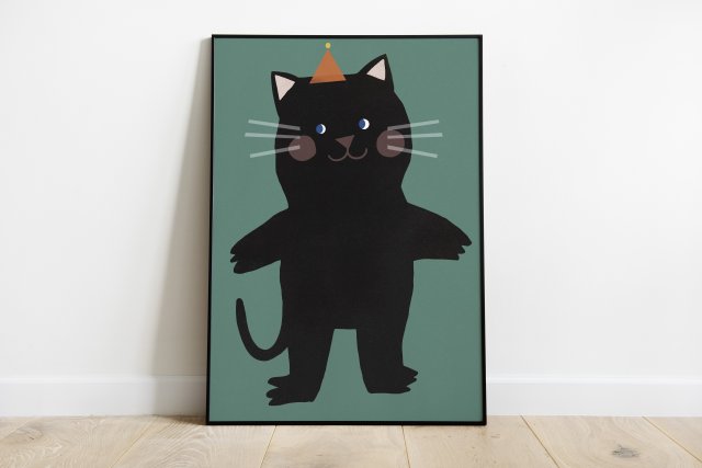 Plakat 30 x 40 cm cm Baby cat