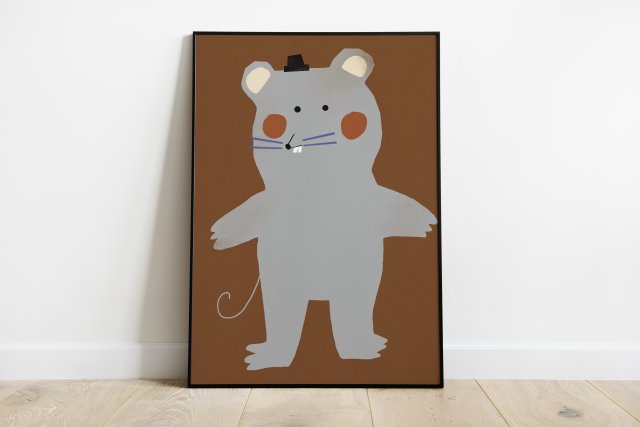Plakat Plakat 42 x 59,4 cm Baby mouse