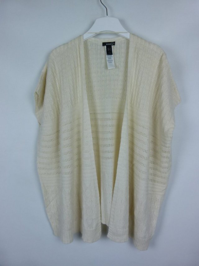 Mango sweter kardigan kamizelka oversize ecru / M