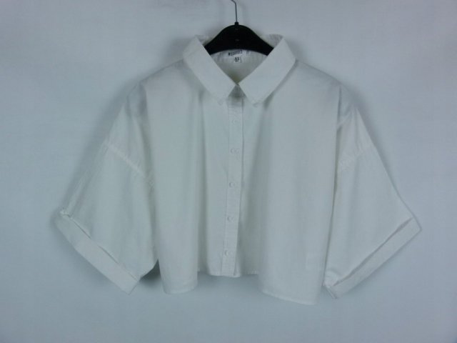 Missguided elegancka biała koszula crop 10 / 38