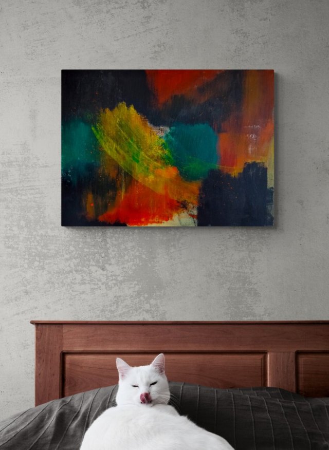 Obraz 'C'est la vie' akryl na płótnie abstrakcja 60x80cm