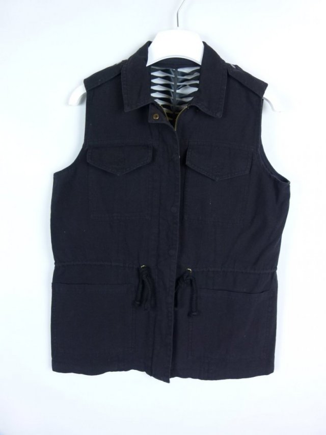 River Island kamizelka cienki bezrękawnik bawełna 10 / 36