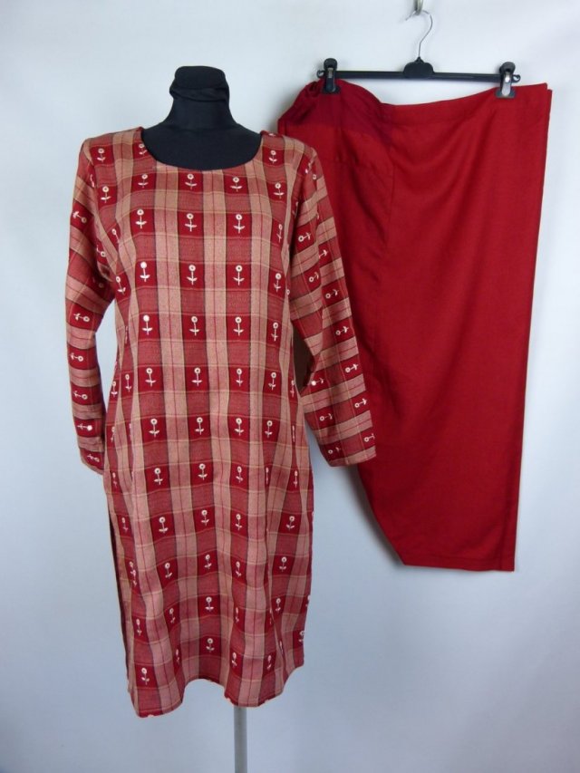 tradycyjny strój hinduski salwar kameez Indie / L