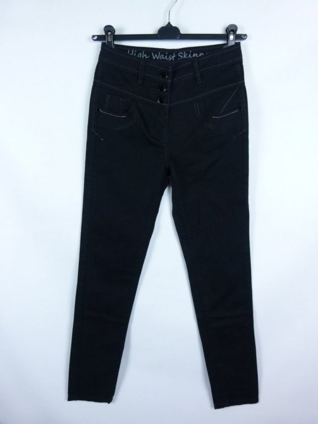 Next high waist skinny spodnie jeans wysoki stan 8L / 36