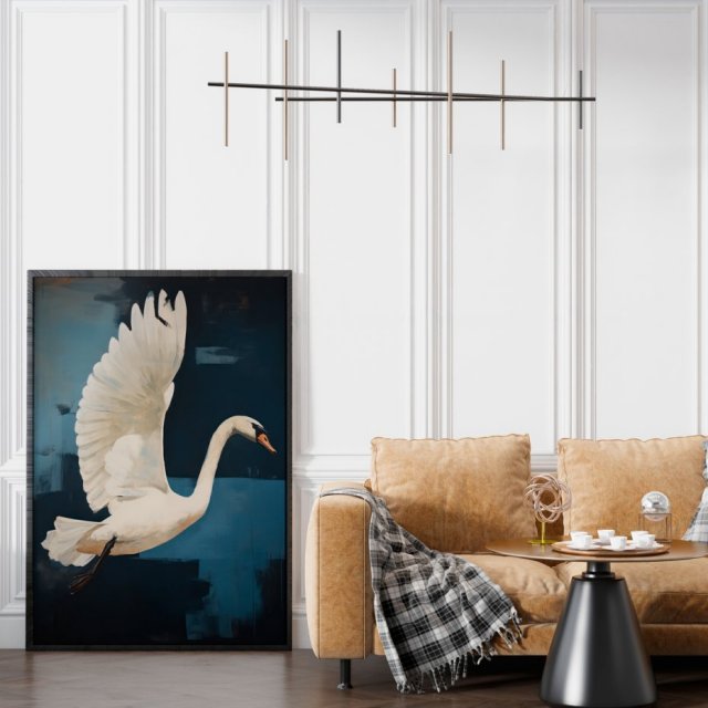 Plakat Łabędź ptaki 61x91 cm