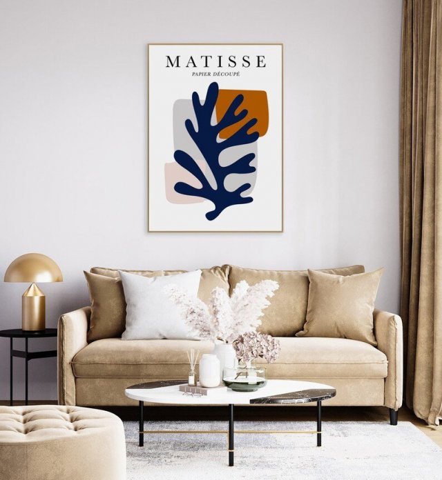 Plakat Matisse Leaf Liść v2  - 61x91 cm