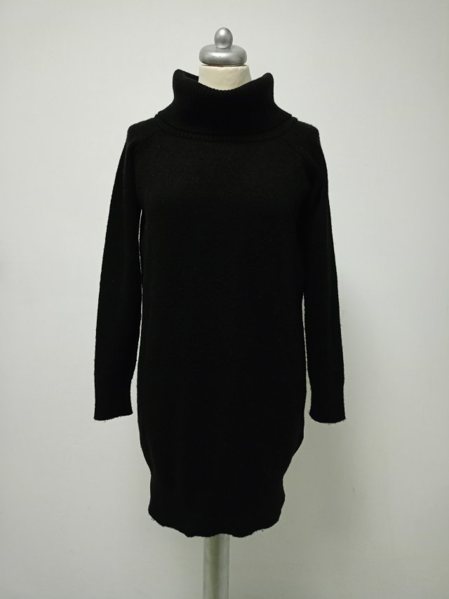 ASOS* czarna ciepła zimowa sukienka S