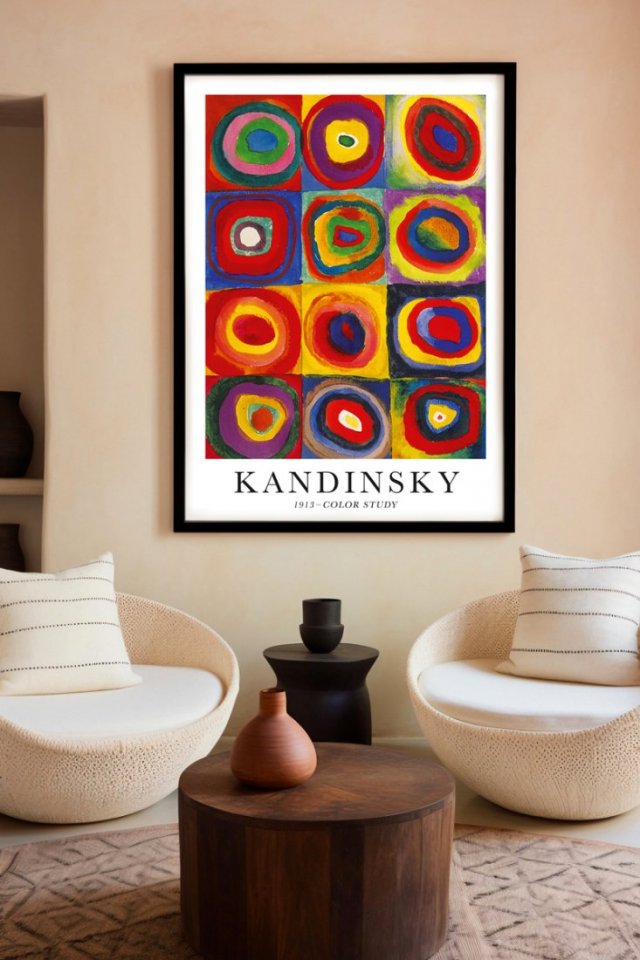 Plakat Kandinsky Color study - format 61x91 cm