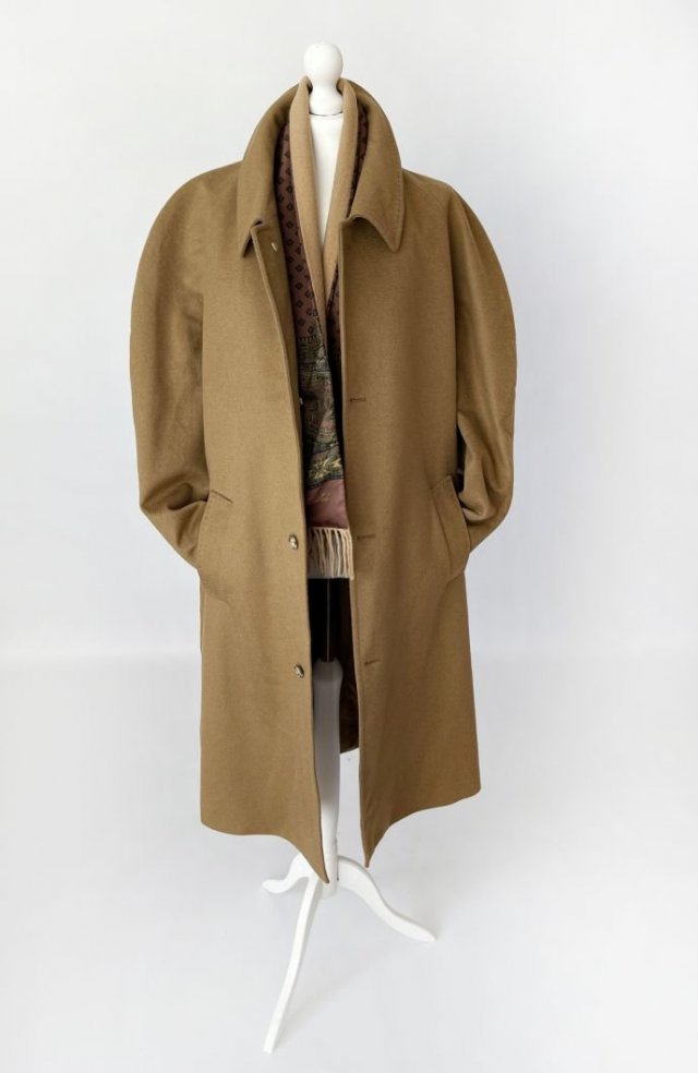 Johnstons of Elgin 100% kaszmir płaszcz vintage