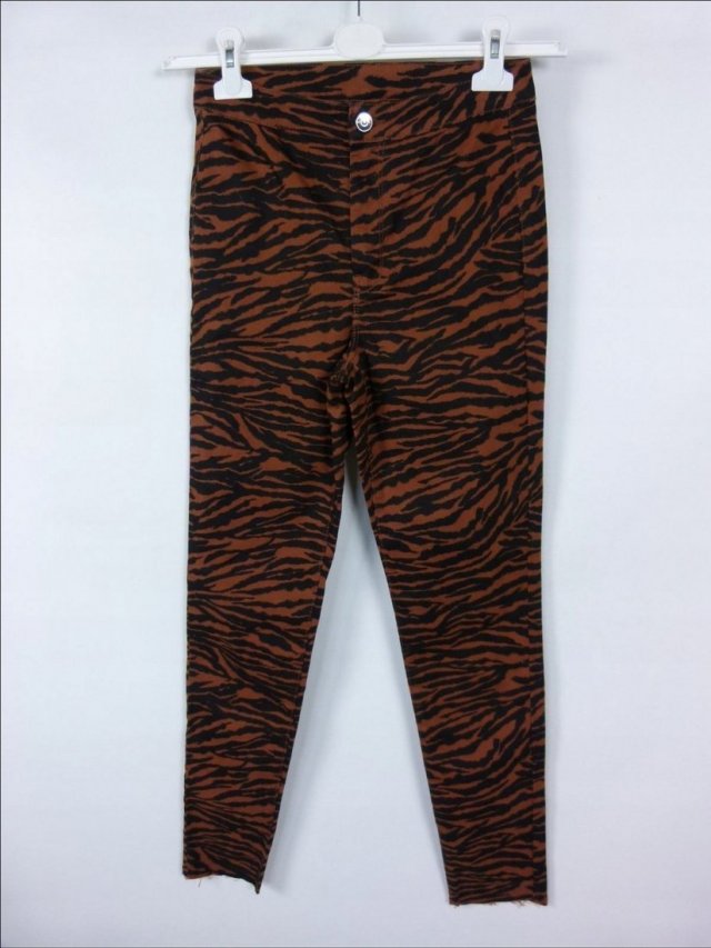 Divided by H&M tygrysie spodnie wyższy stan 8 / 36