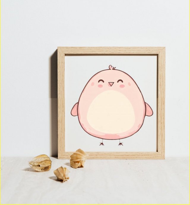 Plakat Wesoły Pingwin 30cm x 30cm