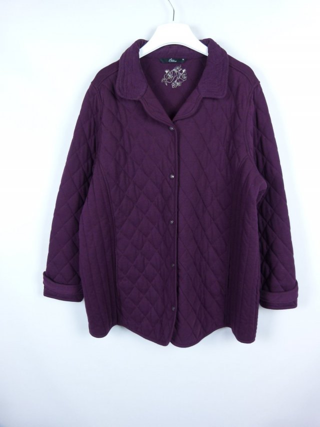 Bonmarche pikowana kurtka burgund / 24