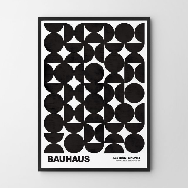 Plakat Bauhaus geometria v3 A4