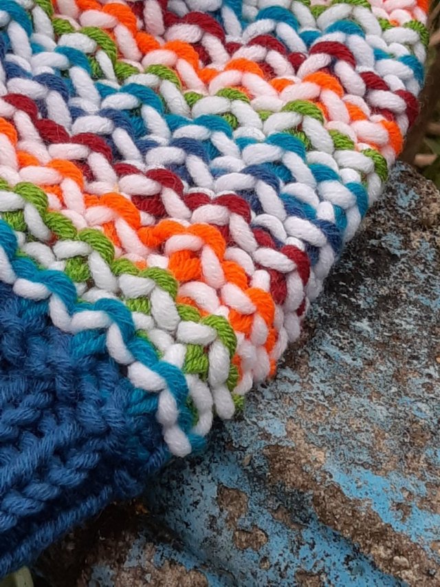 CZAPKA PAPUGA * PETROL * 50% WOOL boho