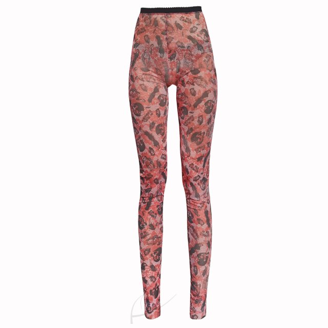 Tiulowe legginsy wzór