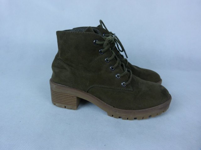 New Look trzewiki zamszowe khaki 4 / 37