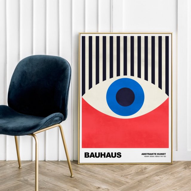 Plakat Bauhaus geometria v4 - format 50x70 cm