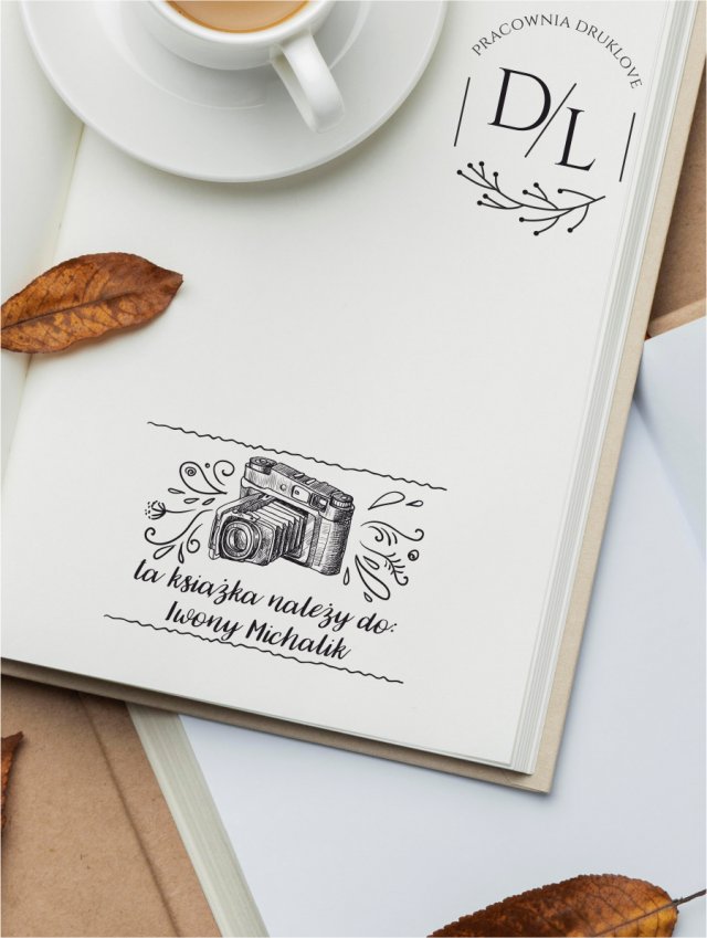 Stempel Ex Libris Exlibris personalizowany Aparat I