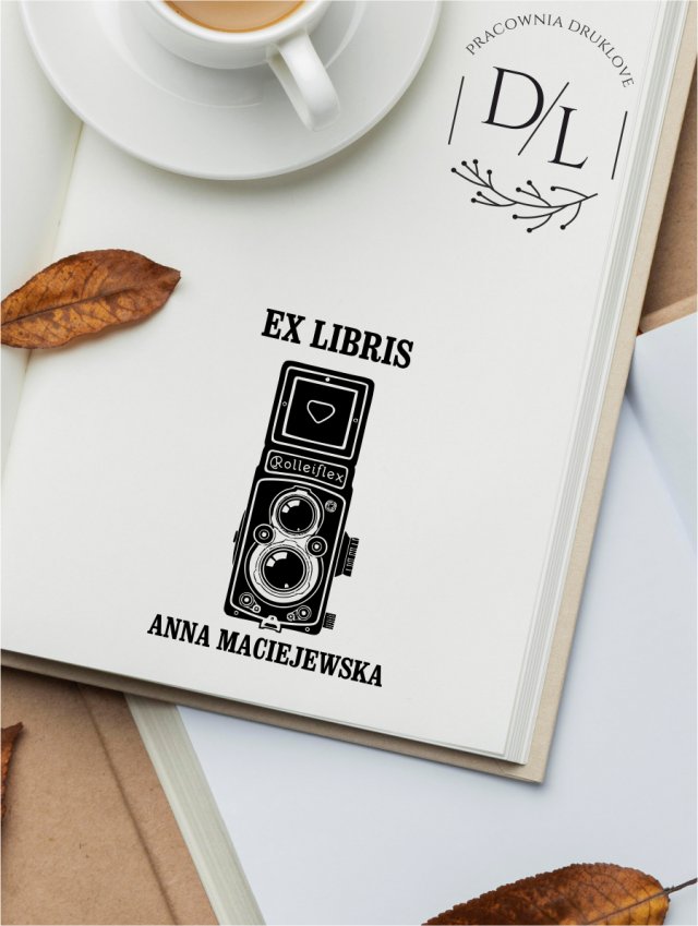 Stempel Ex Libris Exlibris personalizowany Aparat II