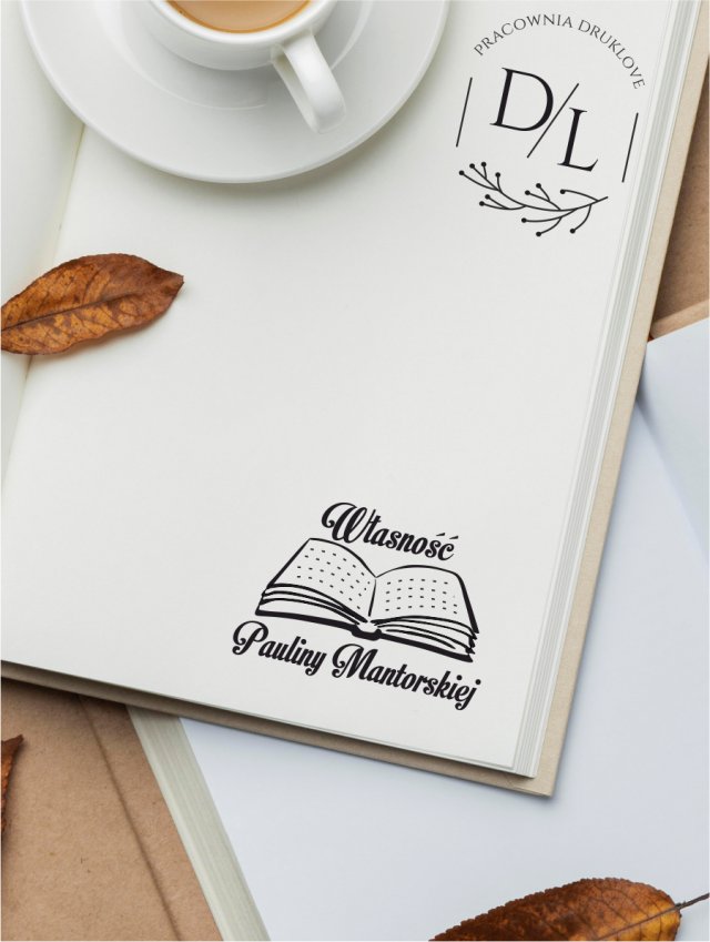 Stempel Ex Libris Exlibris personalizowany Książka VIII