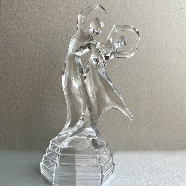 Exclusively Vintage RCR Royal Crystal Rock Italy - Ice Dancers ❀ڿڰۣ❀ Kryształowa para tancerzy, lata 60/70-te. XXw.