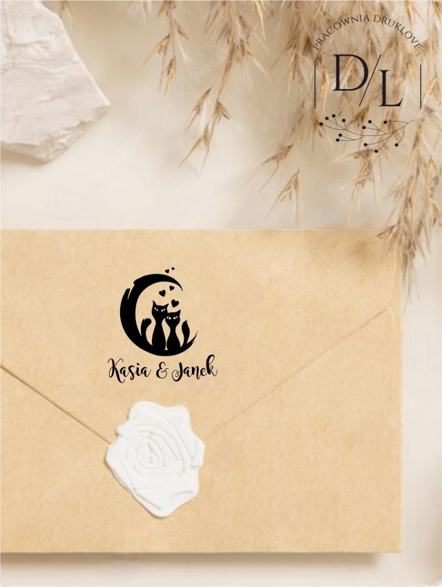 Stempel Ex Libris Exlibris personalizowany Kot 24