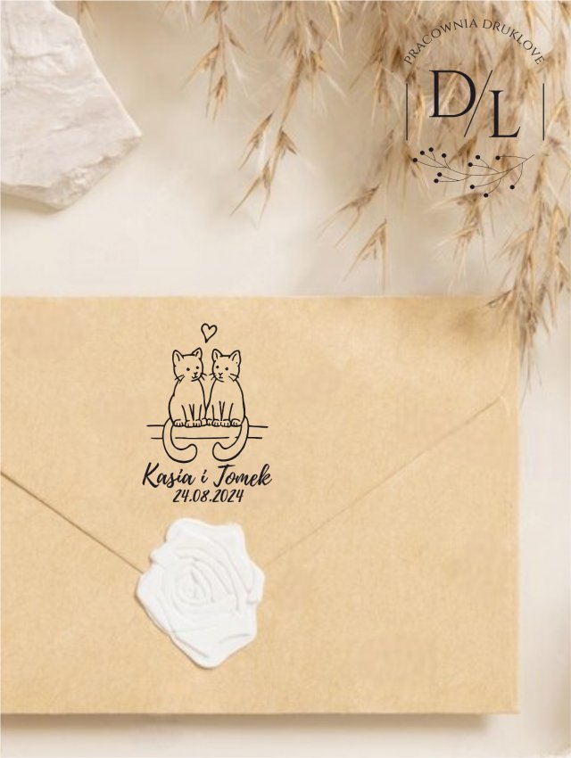 Stempel Ex Libris Exlibris personalizowany Kot 28