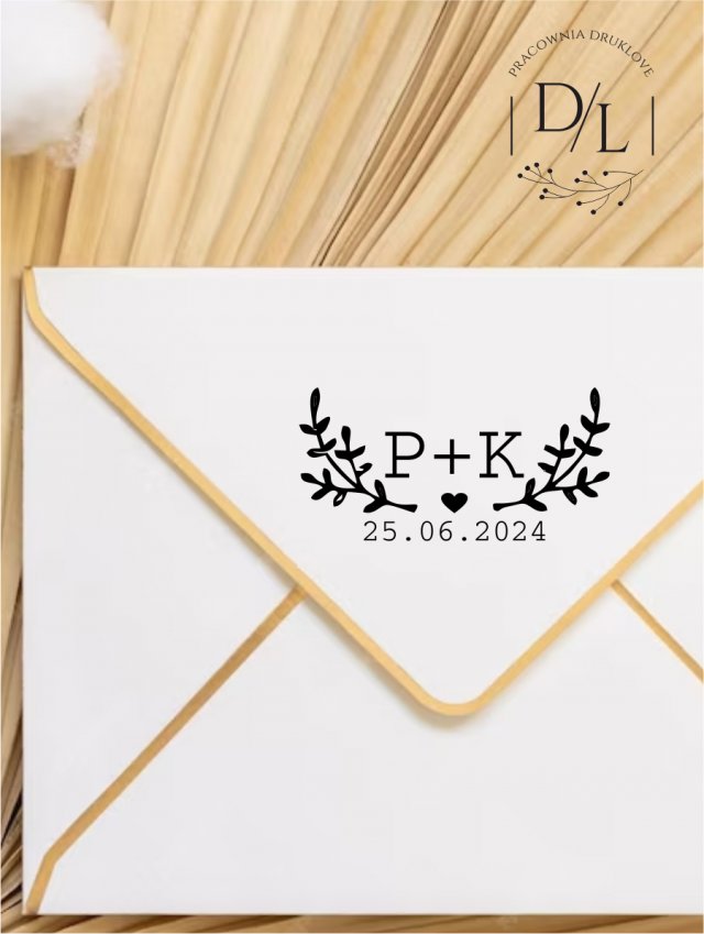 Stempel Ex Libris Exlibris personalizowany Gałązki 3