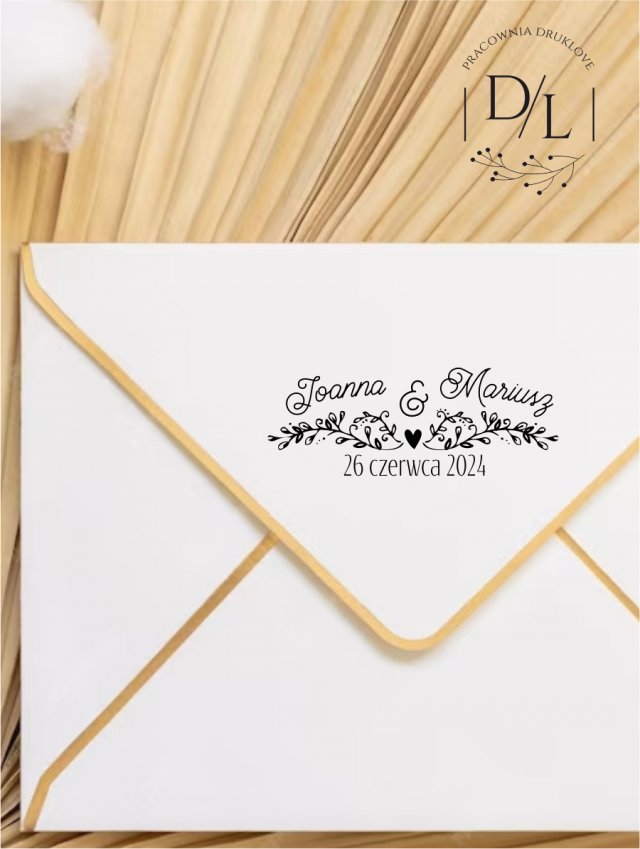 Stempel Ex Libris Exlibris personalizowany Gałązki 4