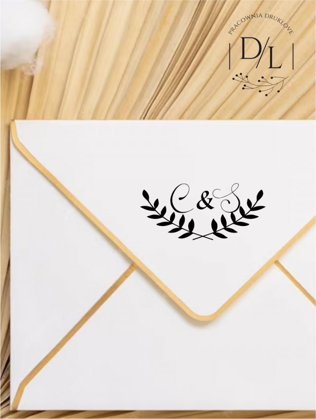 Stempel Ex Libris Exlibris personalizowany Gałązki 7
