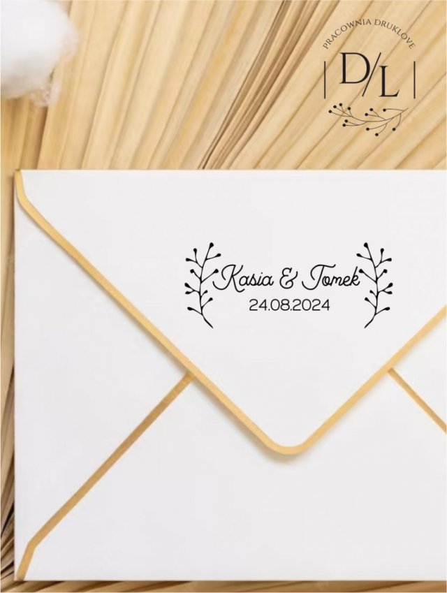 Stempel Ex Libris Exlibris personalizowany Gałązki 8