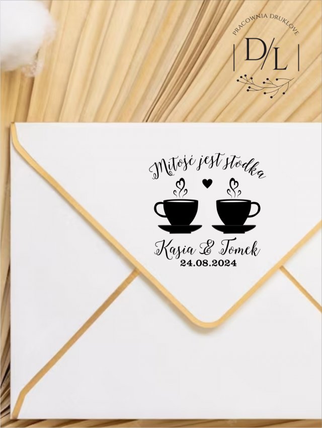 Stempel Ex Libris Exlibris personalizowany Kawa 2