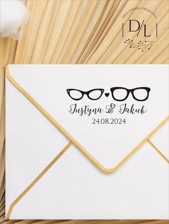 Stempel Ex Libris Exlibris personalizowany Okulary