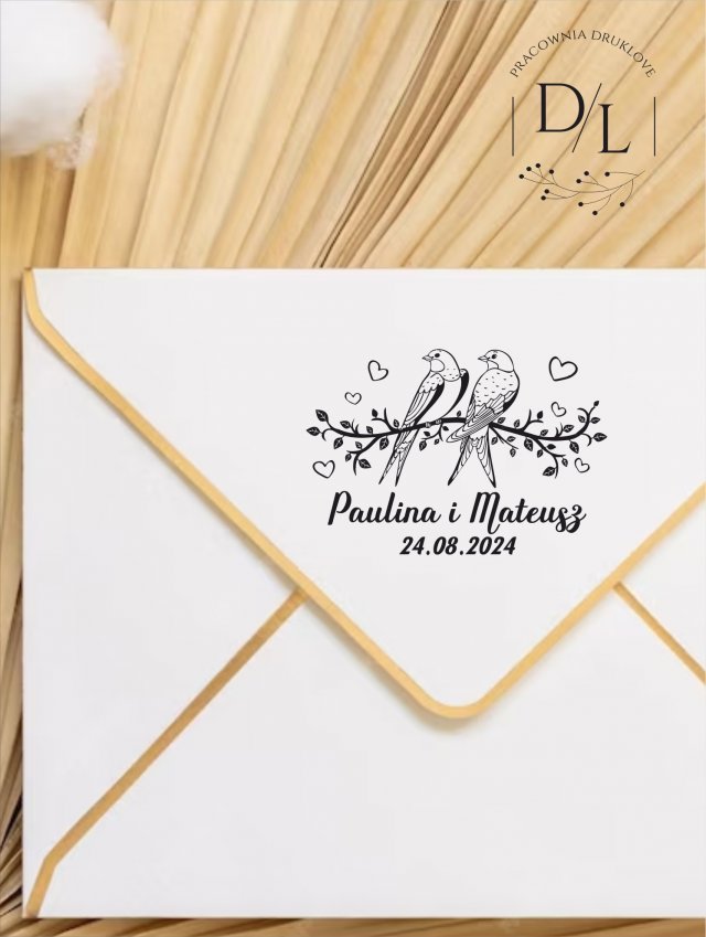 Stempel Ex Libris Exlibris personalizowany Ptaszki 2