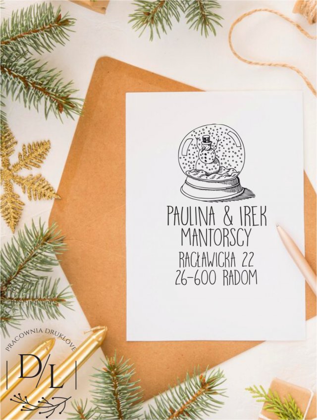 Stempel Ex Libris Exlibris personalizowany święta adresownik 3