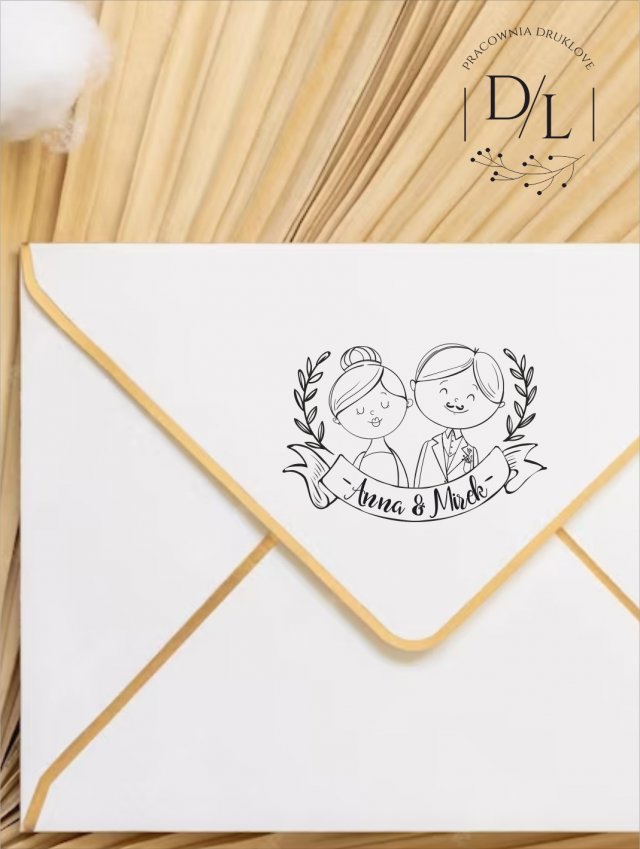 Stempel Ex Libris Exlibris personalizowany Para 3