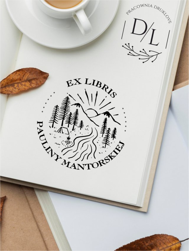 Stempel Ex Libris Exlibris personalizowany Góry 8