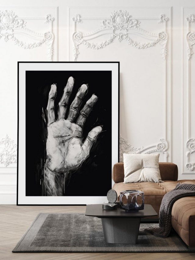 Plakat dla mężczyzny czarny plakat - 61x91 cm