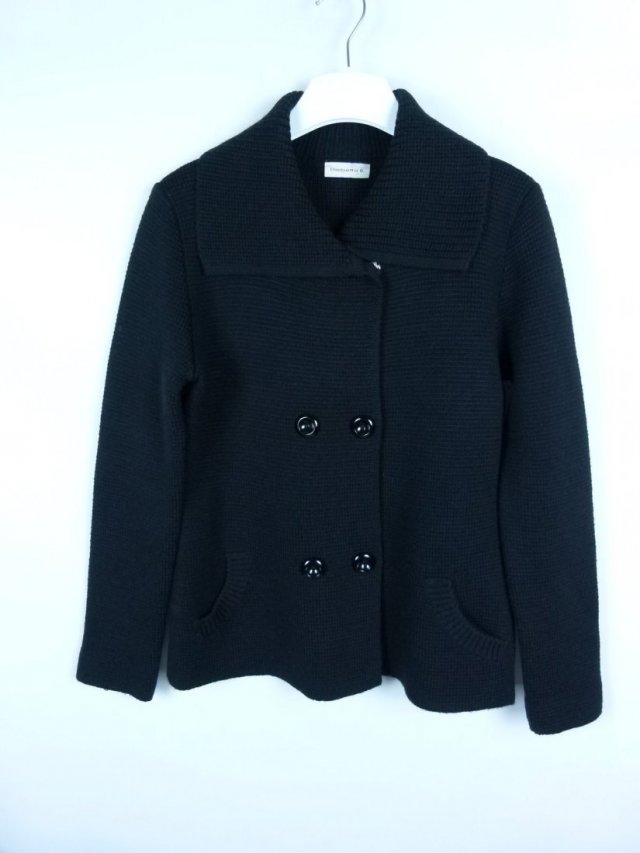 Elisabetta B. dwurzędowy grubszy sweter z wool Italy / 48 - XL