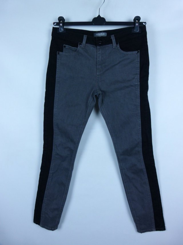 Marks Spencer limited spodnie jeans szaro czarne / 12 M